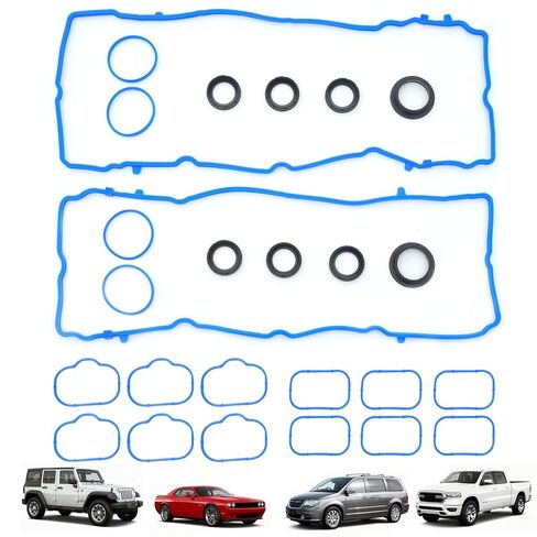 VS50604R Engine Valve Cover Gasket Set Compatible with 2.4L Mitsubishi Outlander Lancer Grandis Eclipse Galant 2004 2005 2006 2007 2008 2009 2010 2011 2012 VS10495 VS50425 MD198128 MN137117 in Saudi Arabia