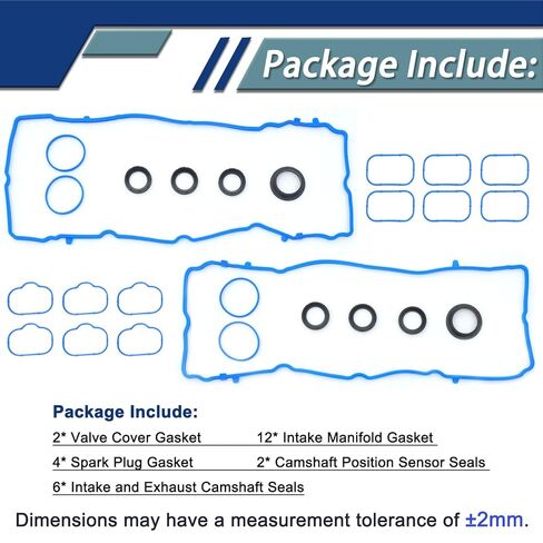 VS50604R Engine Valve Cover Gasket Set Compatible with 2.4L Mitsubishi Outlander Lancer Grandis Eclipse Galant 2004 2005 2006 2007 2008 2009 2010 2011 2012 VS10495 VS50425 MD198128 MN137117 in Saudi Arabia