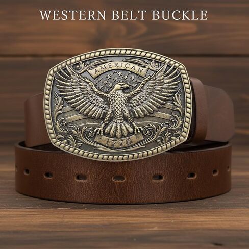 Western Belt Buckle for Men Women - 2026 NEW Eagle Belt Buckles Men Cowboy Belts Buckle Gifts in Saudi Arabia