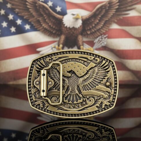 Western Belt Buckle for Men Women - 2026 NEW Eagle Belt Buckles Men Cowboy Belts Buckle Gifts in Saudi Arabia