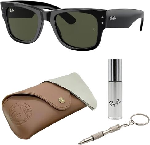 نظارات شمسية Ray-Ban RB0840SF MEGA WAYFARER LOW BRIDGE FIT مربعة الشكل للرجال والنساء مع مجموعة نظارات RAYBAN الرسمية in Saudi Arabia