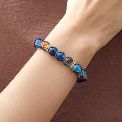 Beaded Stretch Bracelets for Women Men Healing Crystal Stone Bracelet Bead Adjustable Unisex Gemstones Bracelets 10MM Weave Jewelry Gifts in Saudi Arabia