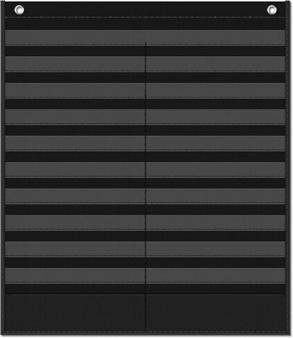 -13+1 Pocket Daily Schedule Pocket Chart, Ultra-Durable Visual Schedule for Kids -Pocket Chart for Classroom Office Home -Reusable Daily Schedule for Kids -Reversible Chart for Sentence Strips in Saudi Arabia