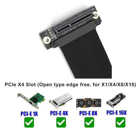 كابل تمديد 10Gtek PCIe 3.0، X4 إلى X4، M إلى F، مستقيم إلى مستقيم، طول الكابل 20 سم، P322MF1120 in Saudi Arabia
