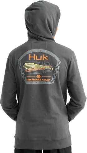 HUK Kids' Edisto Terry Hoodie, Soft Lightweight Pullover, Casual Everyday Fishing Hoodie in Saudi Arabia