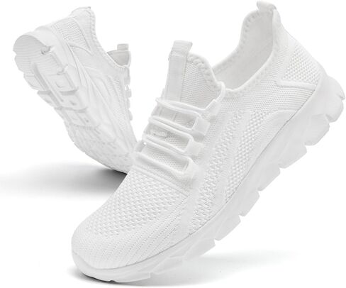 Mens Running Shoes Tennis Gym Sneakers Non Slip Walking Work Shoes Lightweight Breathable Athletic Jogging Casual Shoe in Saudi Arabia