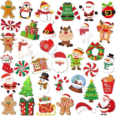 72PCS Christmas Pins Acrylic Christmas Lapel Pins Santa Claus Wreath Snowman Elk Angel Reindeer Candy Cane Holiday Brooch Pins for Cloth Backpack Jewelry Hat Decoration Xmas Gift Accessories in Saudi Arabia