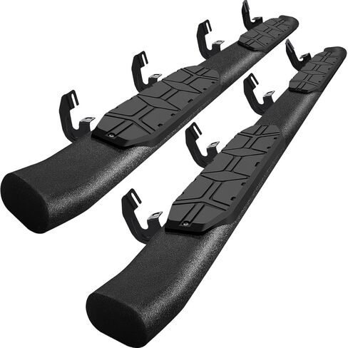 4.3 Inches Oval Tube Bar Running Boards Compatible with 2002-2008 Dodge Ram 1500 Crew Quad Cab, 2003-2009 Ram 2500 3500 Crew Cab Quad Cab. Running Boards and Carbon Steel Side Steps Step Bars. in Saudi Arabia