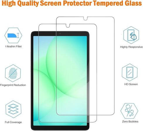 [عبوة من قطعتين واقي شاشة لجهاز Galaxy Tab A 10.1 بوصة 2019، واقي غشاء من الزجاج المقوى لهاتف Samsung SM-T510/T515/T517 طراز مضاد للخدش صلابة 9H خالية من الفقاعات شفافة in Kuwait