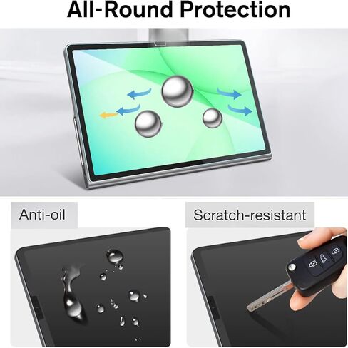 [عبوة من قطعتين واقي شاشة لجهاز Galaxy Tab A 10.1 بوصة 2019، واقي غشاء من الزجاج المقوى لهاتف Samsung SM-T510/T515/T517 طراز مضاد للخدش صلابة 9H خالية من الفقاعات شفافة in Kuwait