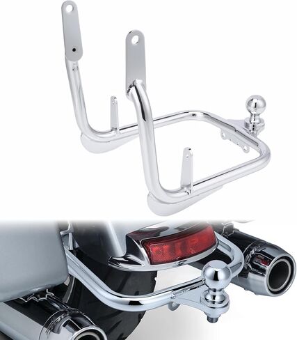 Motorcycle Trailer Hitch Tow Fit Receiver Hitch with Diameter Trailer Hitch Ball for Harley Touring Road Glide Road King Street Glide Ultra Limited Electra Glide 2009-2023 (Gloss Black) in Saudi Arabia