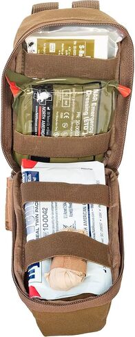 مجموعة الإسعافات الأولية من North American Rescue ROO M-FAK (أسود) NAR First Responders Compact Bag أطقم طبية مع عاصبة C-A-T، ختم الصدر، ETD، شاش (80-1049) in Kuwait