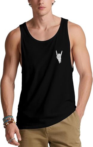 Tank Tops Men Graphic Mens Tank Top Summer Workout Gym Men’s Tank Tops Casual Beach Big and Tall 4th of July in Saudi Arabia