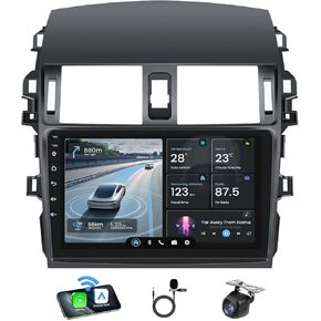 ستيريو راديو السيارة لسيارة Toyota Corolla 2009-2012: ترقية 2+64G 5G-WIFI 9 بوصة 1280*800 IPS تعمل باللمس - Android 12 Wireless Carplay Android Auto GPS Bluetooth RDS FM Mirror Link Backup Camera SWC in Kuwait