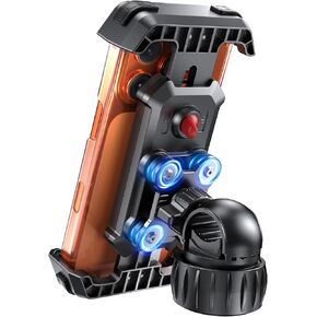 Anti-Shake Motorcycle Phone Mount - 2026 Dual Vibration Dampener, Universal Bike Phone Holder for iPhone 17/16/15/14/13 Series & Android 4.7-7", Handlebar Mount for Bicycle/Motorbike/Scooter in Kuwait