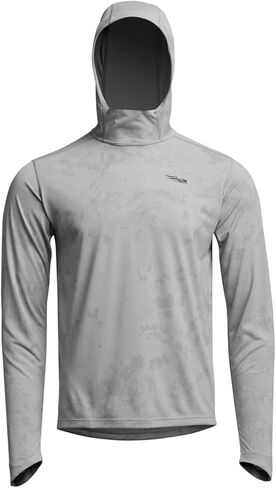 هودي SITKA Radiant Sun - خفيف الوزن بعامل حماية من أشعة الشمس 50+ هوديي للحماية من الشمس مع نسيج ممتص للعرق وسريع الجفاف والتحكم في الرائحة وفتحات الإبهام - مثالي للأنشطة الخارجية، مقاس M in Kuwait