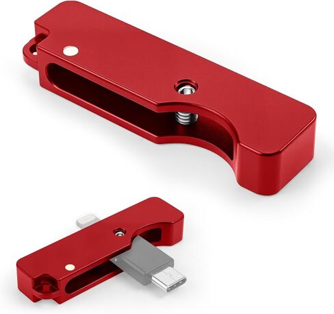 غطاء حماية لسلسلة المفاتيح من الألومنيوم متوافق مع YubiKey 5Ci - جراب معدني بالكامل من الألومنيوم، تصميم منزلق ثابت في المنتصف، وصول مزدوج الطرف، حمل سلسلة مفاتيح، أسود in Kuwait