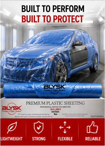 Automotive Cover Plastic sheeting 16' X 350' (Blue) in Kuwait