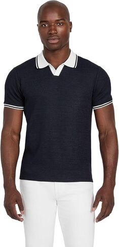 GUESS Men's Short Sleeve Weston Knit Polo in Saudi Arabia