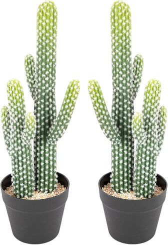 UV-Resistant Artificial Fake Cactus Plants 4ft – Large Faux Cowboy Cactus for Indoor & Outdoor Home, Office, or Garden Decor in Saudi Arabia