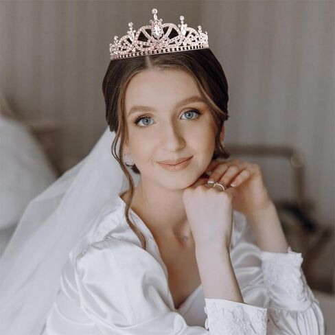 تاج ملكة القلوب من TODDER، تاج الأميرة الأحمر والذهبي للنساء والفتيات، تاج Quinceanera لحفلات عيد الهالوين وحفلات الزفاف in Kuwait
