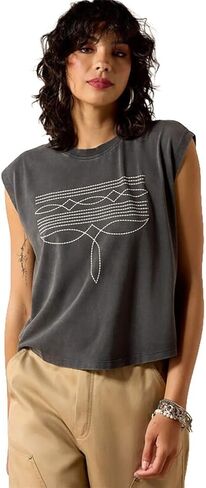 ARIAT Womens Dallas Cropped T-Shirt in Saudi Arabia