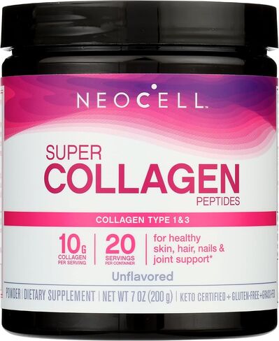 Neocell Super Collagen Powder A 6,600mg Collagen Types 1 & 3 - Unflavored - 7 Ounces in Saudi Arabia