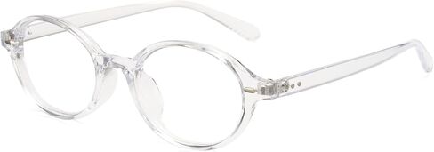 نظارات Cyxus Retro البيضاوية باللون الأزرق الفاتح للنساء نظارات Nerd الأنيقة Y2K إطار نظارات 8162 in Saudi Arabia