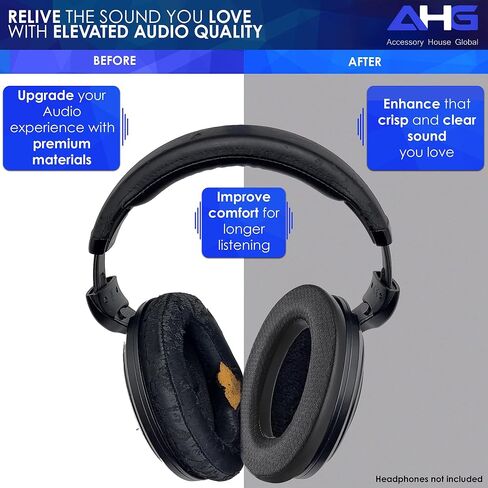 وسائد أذن بديلة ممتازة HD 598 / HD 599 متوافقة مع سماعات Sennheiser HD 599 HD 598 HD 598SE HD 598CS HD 595 HD 579 HD 560S HD 569 HD 559. قطيفة فاخرة/إسفنج عالي الكثافة in Kuwait