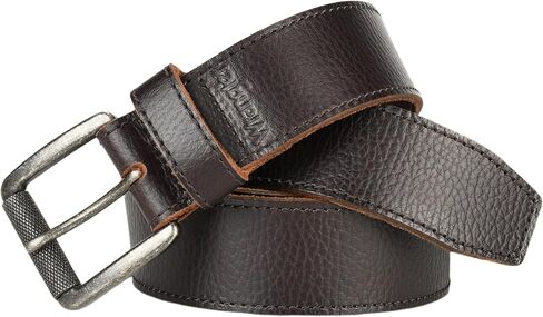 Wrangler Men's Pebble Leather Belt, 38mm Roller Buckle Casual Everyday Belt for Jeans, Gift for Men in Saudi Arabia