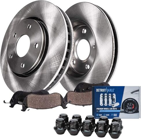 Detroit Axle - 4pc Brake Rotors for 2015-2021 Jeep Grand Cherokee 2011-2025 Dodge Durango, Front Rear Disc Brake Rotors Replacement : 13.78" inch Front and 12.99" inch Vented Rear Rotor in Kuwait