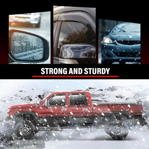 G-PLUS Pocket Rivet Upgrade Fender Flares, Compatible With 2007-2013 Chevy Silverado 1500, [Fit 69" Short Bed Crew Cab(Excludes 07 Classic Models)], Smooth Wheel Cover 4pcs [Not Fit GMC Sierra] in Saudi Arabia