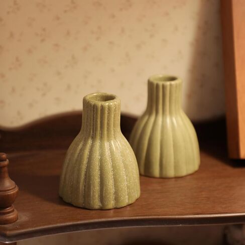 Taper Candle Holders Set of 2 White Ceramic Candlestick for Table Centerpiece Mantel Candle Stick Stands for Wedding Dining Party Home Christmas Decoration Housewarming Gift in Saudi Arabia