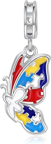 Autism Awareness Rings Sterling Silver: Puzzle Piece Jewelry Strength Gifts for for Women Adhd Autistic Mom in Saudi Arabia