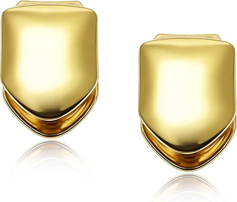 زي مجوهرات Threetols Golden Grillz لأسنانك للرجال والنساء مفتوح الوجه هيب هوب مغني الراب in Kuwait