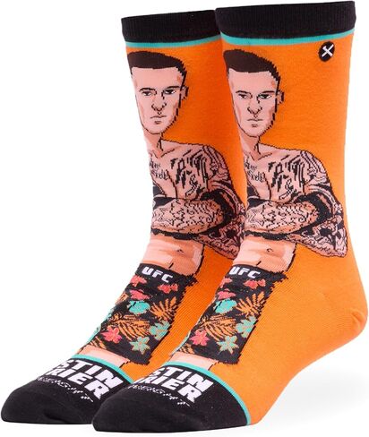 Odd Sox - Sean O'Malley Crew Socks - UFC Fighter Novelty Apparel - Size Large - Comfy Cotton Blend - Fun Gift for MMA Fans in Saudi Arabia