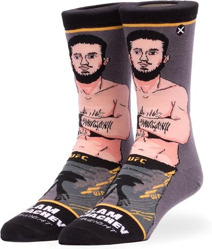 Odd Sox - Sean O'Malley Crew Socks - UFC Fighter Novelty Apparel - Size Large - Comfy Cotton Blend - Fun Gift for MMA Fans in Saudi Arabia