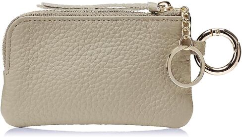 Genuine Leather Coin Purse with Wrist Strap & Keychain – Mini Zipper Wallet, Change Holder & Coin Pouch for Women, Slim Minimalist Travel Wallet with Gift Box (Vintage Wash) in Saudi Arabia