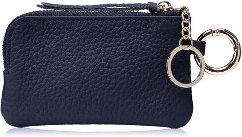 Genuine Leather Coin Purse with Wrist Strap & Keychain – Mini Zipper Wallet, Change Holder & Coin Pouch for Women, Slim Minimalist Travel Wallet with Gift Box (Vintage Wash) in Saudi Arabia