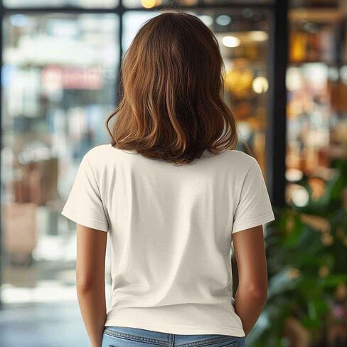 DALIX Bow Cotton Tee Short Sleeve Soft Jersey Shirt Cute Womens in Saudi Arabia
