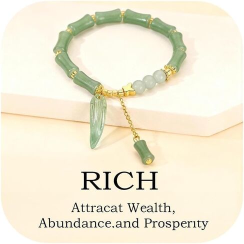 72ore Jade Bracelet for Women Green Bangle Jade Jewelry Lucky Crystal Money Attraction Bracelets Jewelry Gifts in Saudi Arabia