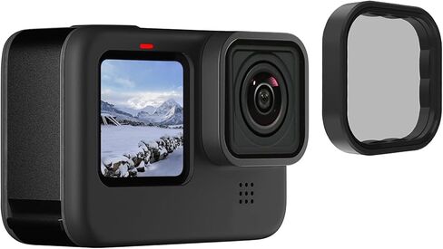 مجموعة مرشح TELESIN ND مكونة من 4 قطع مرشح عدسة CPL ND8 ND16 ND32 متوافق مع GoPro Hero 13 أسود، مجموعة مرشح عدسة مستقطبة ذات كثافة محايدة، زجاج عالي الدقة متعدد الطبقات لملحقات GoPro 13 in Kuwait
