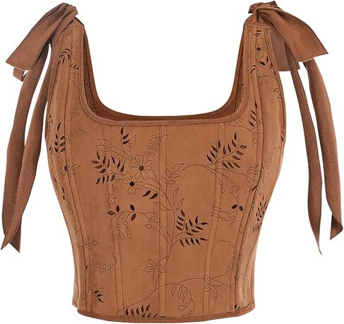 CR ROLECOS Women's Renaissance Corset Top Vintage Lace Up Floral Overbust Bustier Bodice in Saudi Arabia