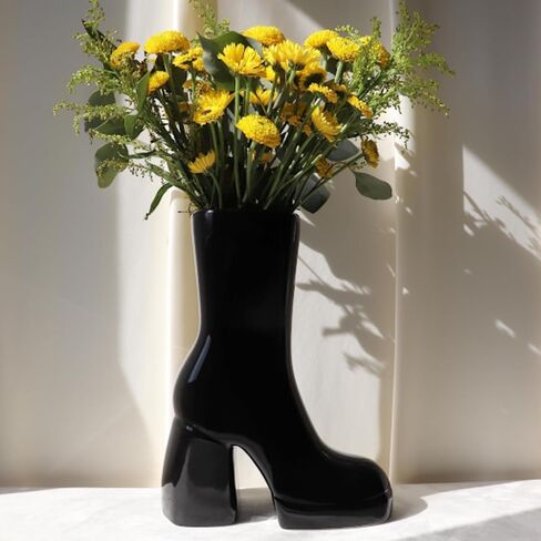 مزهرية التمهيد البيضاء، مزهرية زهرة السيراميك للديكور الأقصى، ديكور منزلي أبيض حديث للمكتب وغرفة النوم وغرفة المعيشة، ديكور غرفة جمالية للمكتب والرف والطاولة والبار والغرور in Kuwait