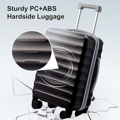 حقيبة كارل هوم مقاس 28 بوصة، حقيبة تسجيل دخول متعددة الألوان من PC+ABS مع عجلات دوارة وقفل TSA، حقيبة سفر كبيرة خفيفة الوزن للسفر - أزرق متدرج وأخضر فاتح in Kuwait