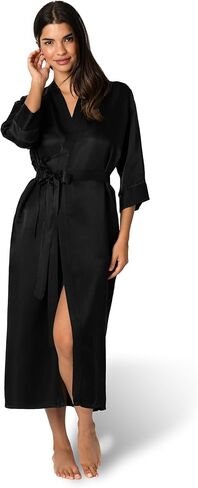 رداء تارا سارتوريا الحريري الفاخر للنساء، 27 أم، كامل الطول، قابل للغسل، XS-4XL، Oprah Daily 2025 in Kuwait