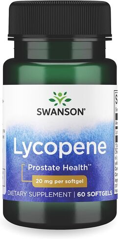 Swanson Lycopene - Natural Supplement Promoting Prostate Health, Heart Health, & Supports Blood Pressure Within The Normal Range - Mens Health Supplement - (60 Softgels) 2 Pack in Saudi Arabia