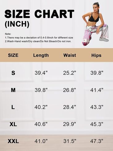 Women Casual Print Pants, Wide Leg Elastic Wide Long Lounge, Trendy Trousers Printed Loose Fit with Pocket in Saudi Arabia