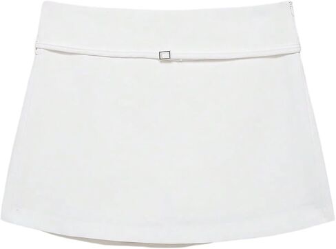 تنورة قصيرة غير رسمية للسيدات من SHENHE مع شورت تحتها شورت ضيق للخريف in Kuwait