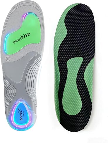 Orthotic Insoles with Full TPU Arch Support, Velvet Top & Dual Poron Cushioning for All-Day Comfort, 275mm in Saudi Arabia